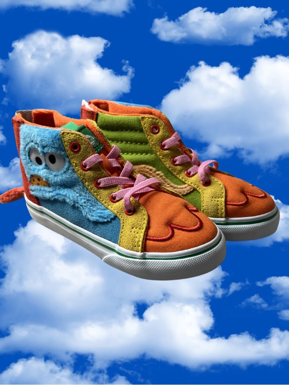 Vans x Sesame Street SK8-Hi Zip  00C4NBMC 900 Size 9 Toddler NWOT VERY RARE